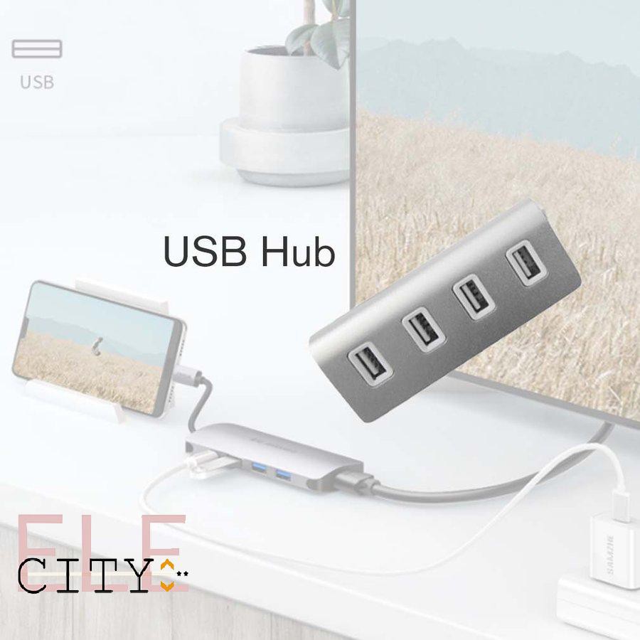 Bộ Hub Gồm 4 Cổng Usb Tốc Độ Cao 107ele