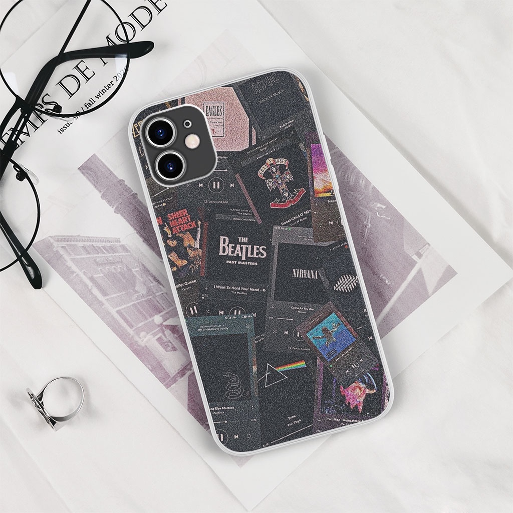 Ốp Lưng The Beatles NIRVADA GUNS and ROSES cho Iphone 5 6 7 8 Plus 11 12 Pro Max X Xr PAP20210367