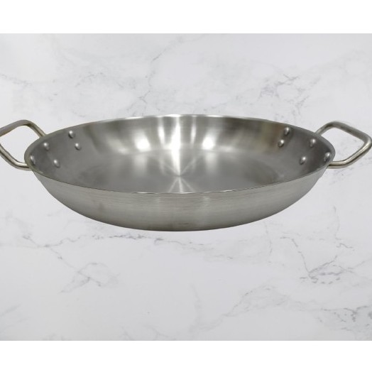 Chảo chiên bếp từ inox 2 quai 36 cm