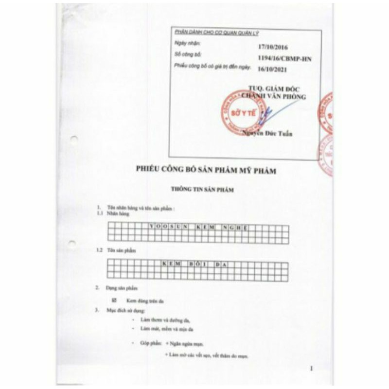 Kem nghệ Yoosun 25g - Mờ thâm, giảm sẹo, ngừa mụn, làm thơm và dưỡng da.