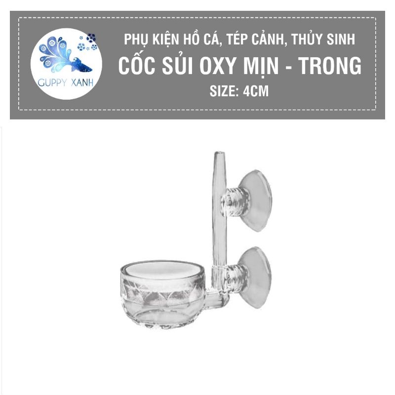 Cốc sủi oxy siêu mịn bằng thủy tinh