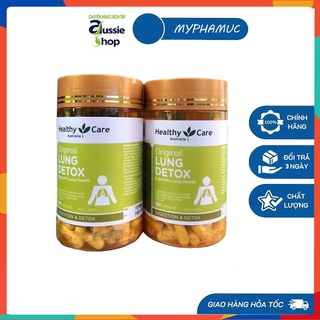 Viên uống hỗ trợ thải độc phổi Lung Detox của Healthy Care - 180 viên (Mẫu mới nhất 2021)