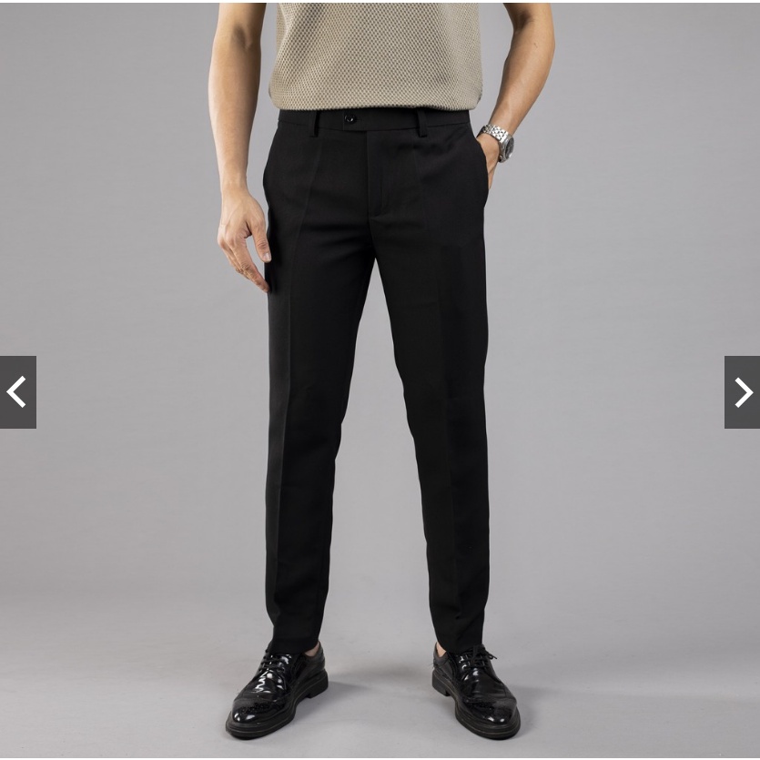 Quần tây nam Galvin dệt chìm basic, quần âu công sở Basic Hàn Quốc YOBO BOUTIQUE