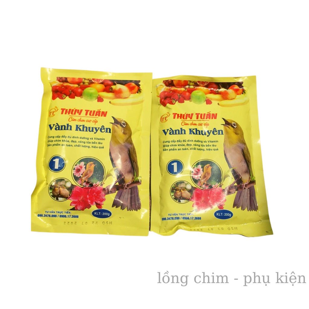 Cám chim khuyên Thúy Tuấn số 1 cao cấp 200gram - Cám chim Khuyên cao cấp số 1 giá rẻ chất lượng