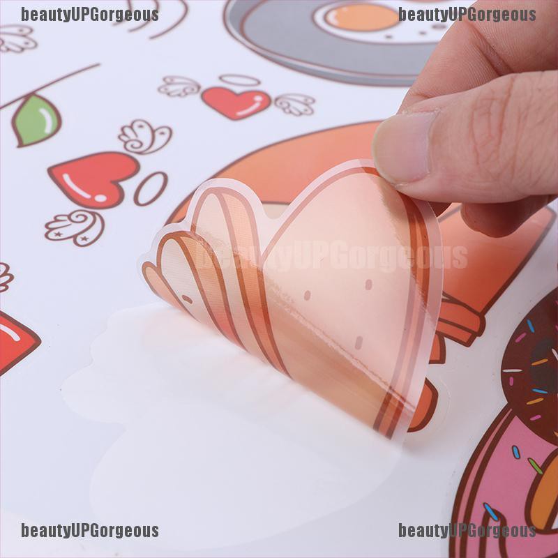 Miếng dán tường bằng Vinyl tự dính họa tiết thức ăn có thể tháo gỡ trang trí nhà bếp