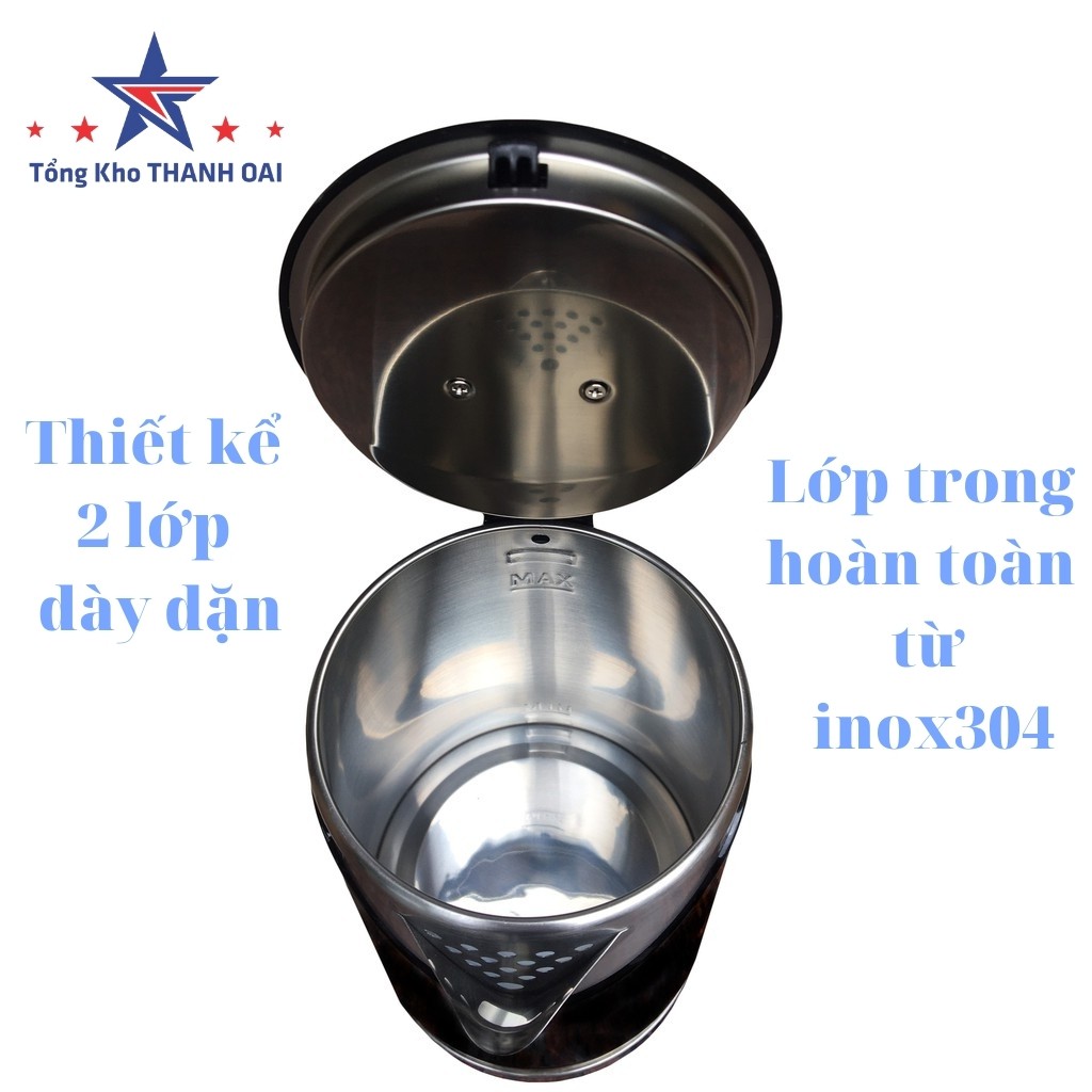 Ấm siêu tốc đun nước Chefman dung tích 2L công suất 1500w bảo hành 12 tháng