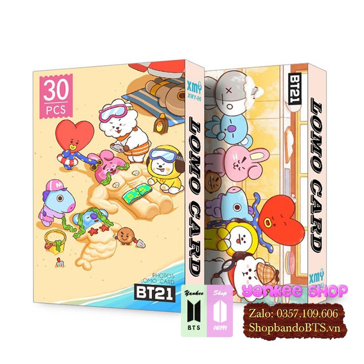 Lomo Card BT21 BTS Dễ Thương
