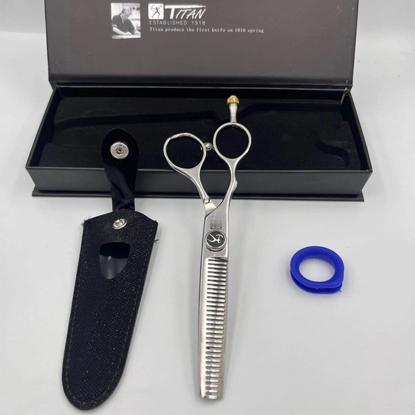 Bộ Kéo cắt tóc tay trái Titan thép 440C sắc bén bền bỉ - L460