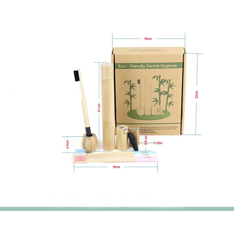 Bộ bàn chải ONGTRE dùng để đi du lịch, cắm trại tặng bàn bè người thân