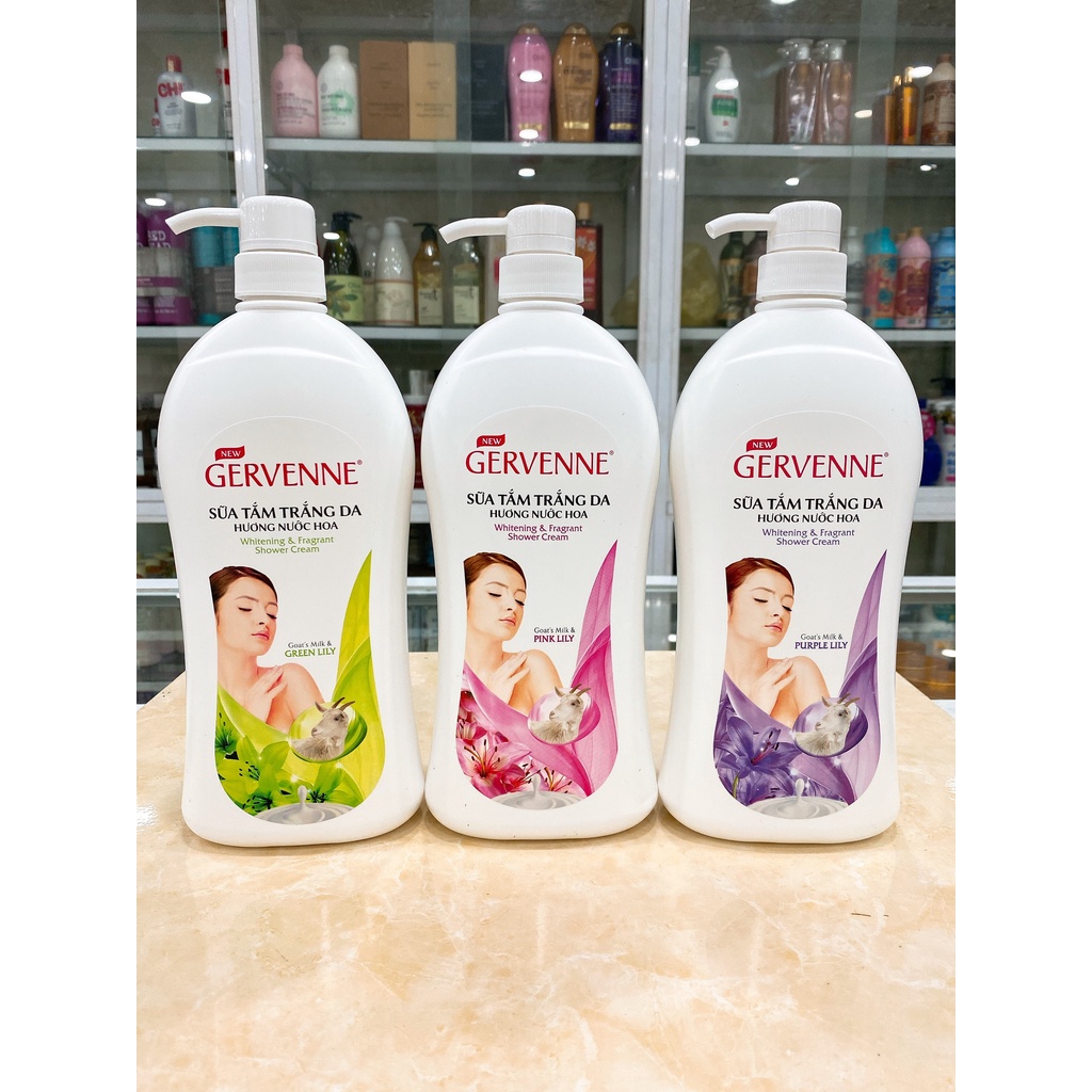 Sữa Tắm GERVENNE Hương Nước Hoa Dưỡng Da Sáng Mịn Chính Hãng Công Ty 900ml