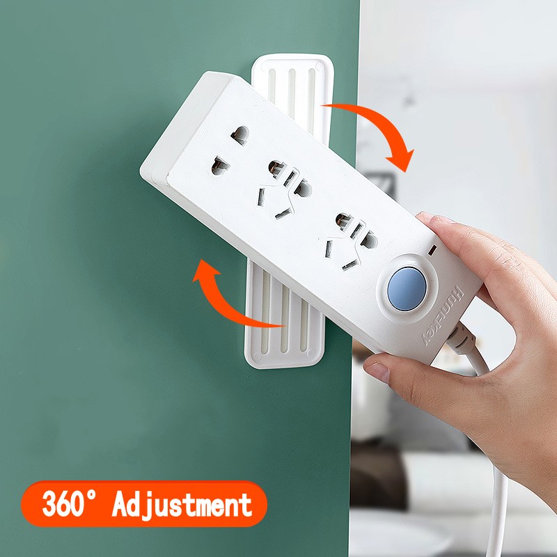 Ốp Dán Tường Giữ Ổ Cắm Điện Xoay 360 Độ Tiện Dụng