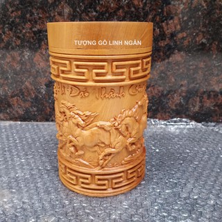 Hộp đựng chè gỗ thơm (đục mã đáo thành công)