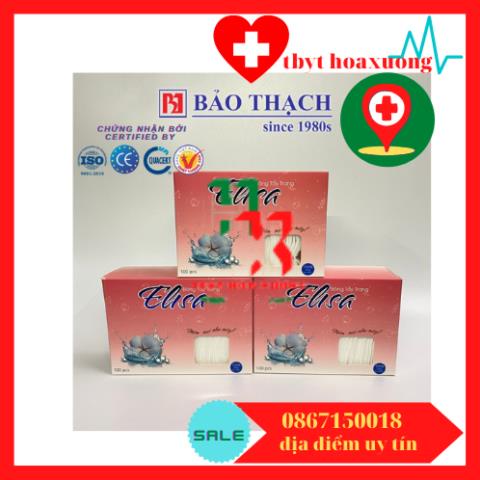 [Cao Cấp] Bông Tẩy Trang Chuyên Sâu Elisa Của Bảo Thạch Mềm Mịn 100 Miếng