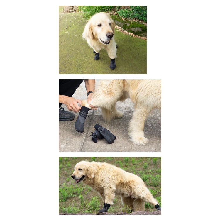 4 cái chó Pet Giày ấm không trượt thoáng khí Mặc vớ mềm Dog Boots Mèo Vớ ​​nhỏ Pet Pet Paw Dla Psa Perros Botas