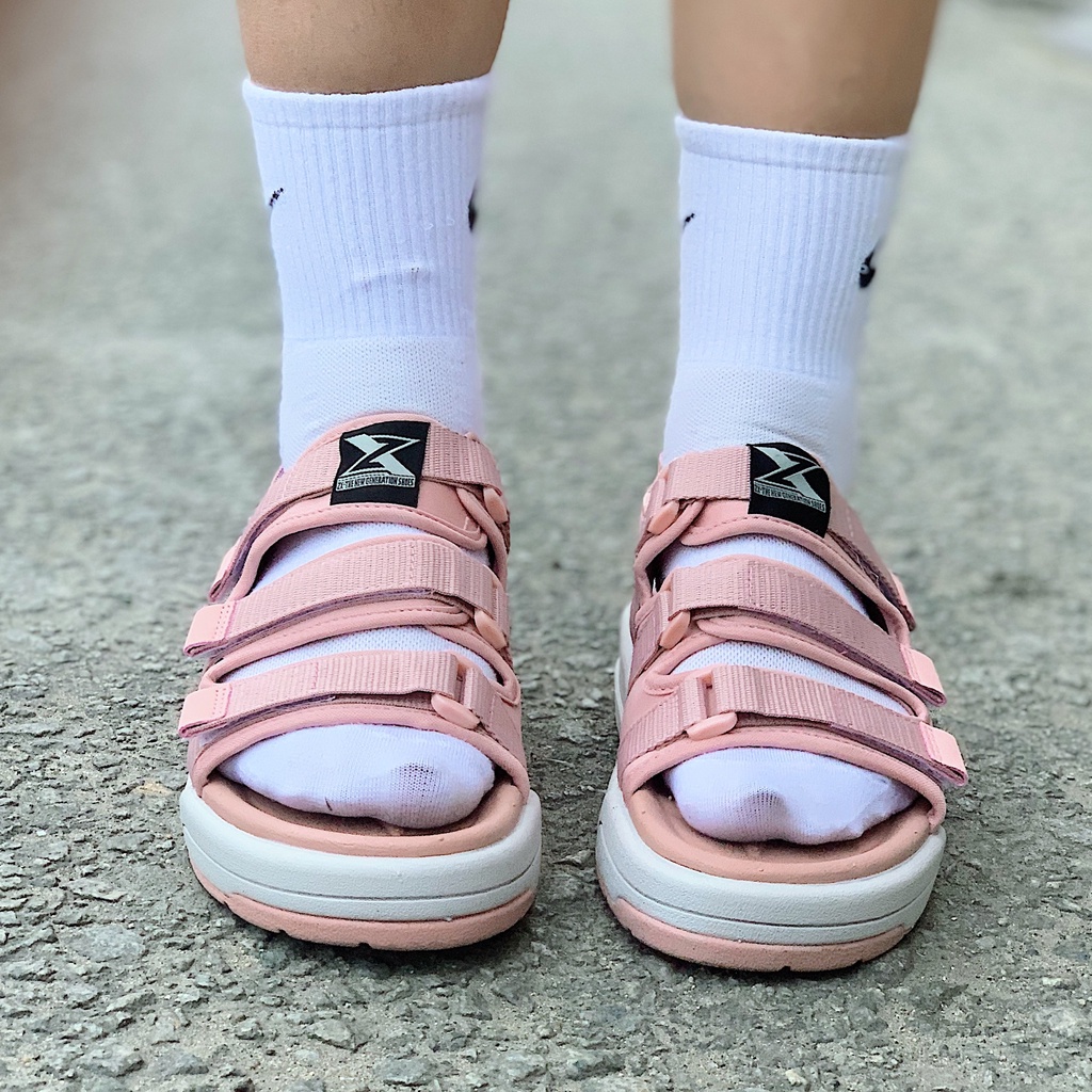 Sandal ZX 3121 nam nữ Raccoon Ver 1 - Pink White