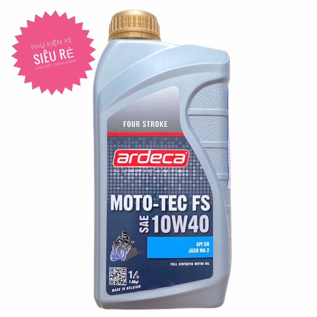 Nhớt Ardeca Moto - tec - Fs full tổng hợp