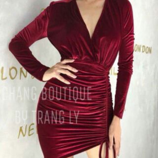 Đầm body nhung cao cấp