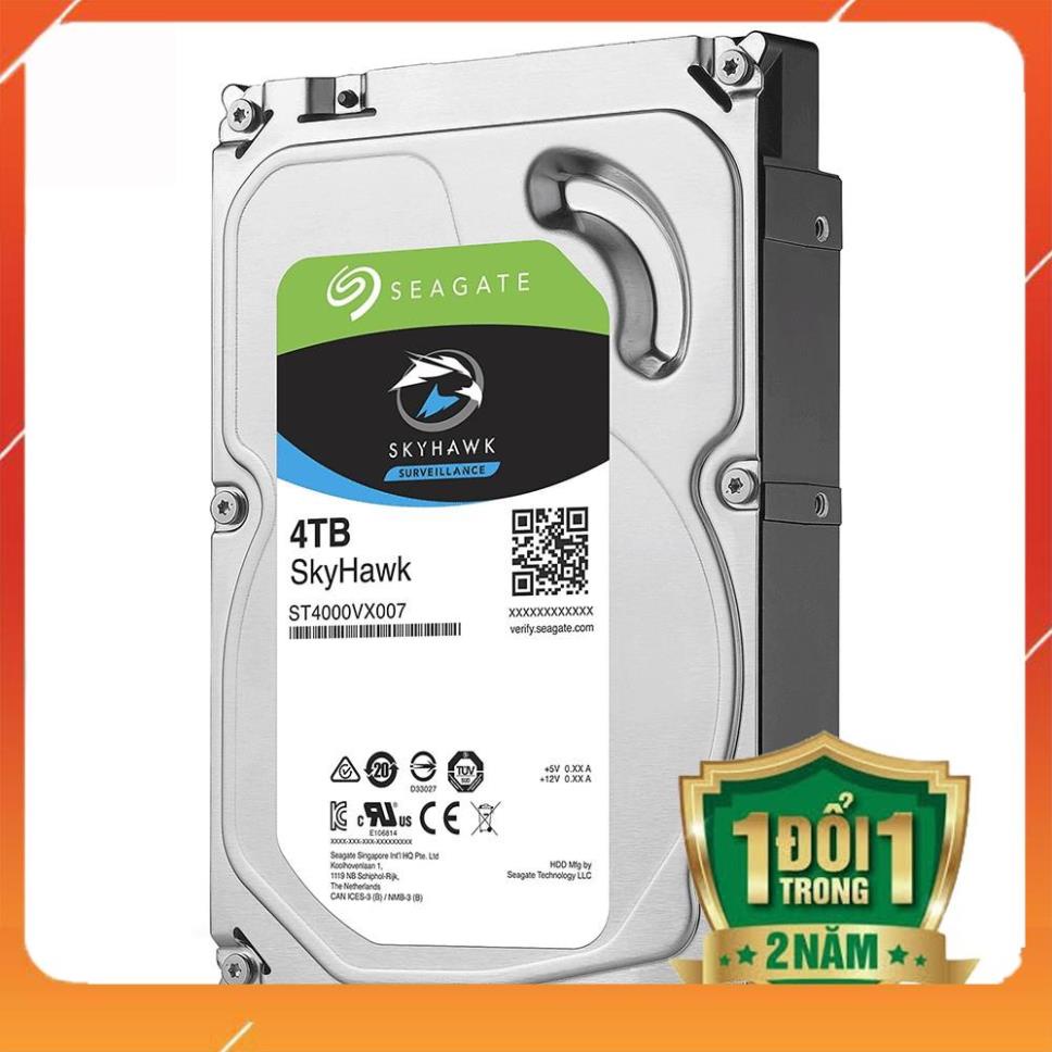 [DEAL SỐC] Ổ Cứng HDD SEAGATE 4TB SKYHAWK I CHUYÊN CAMERA - 24T BH