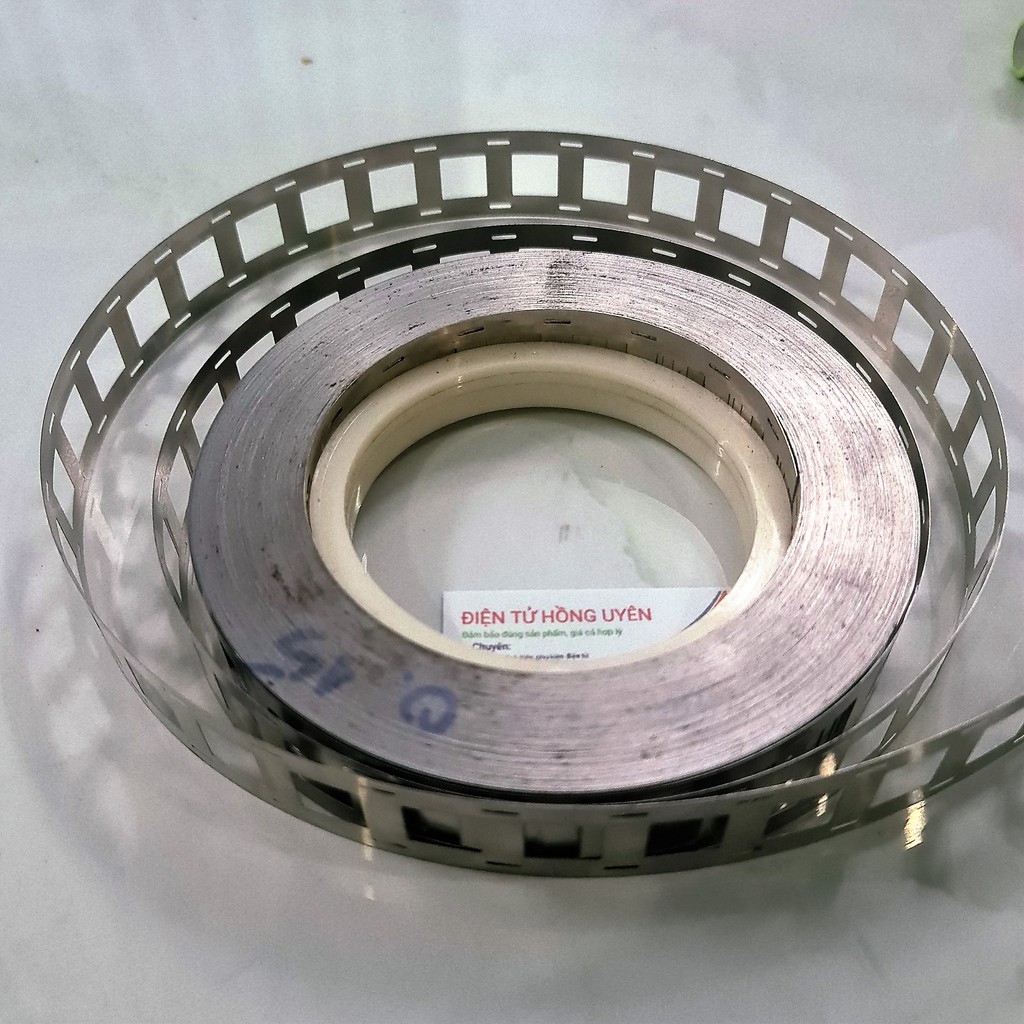 Kẽm đôi mạ niken hàn cell pin . Thép đôi 2 hàng chống rỉ loại dày hàn cell pin 18650