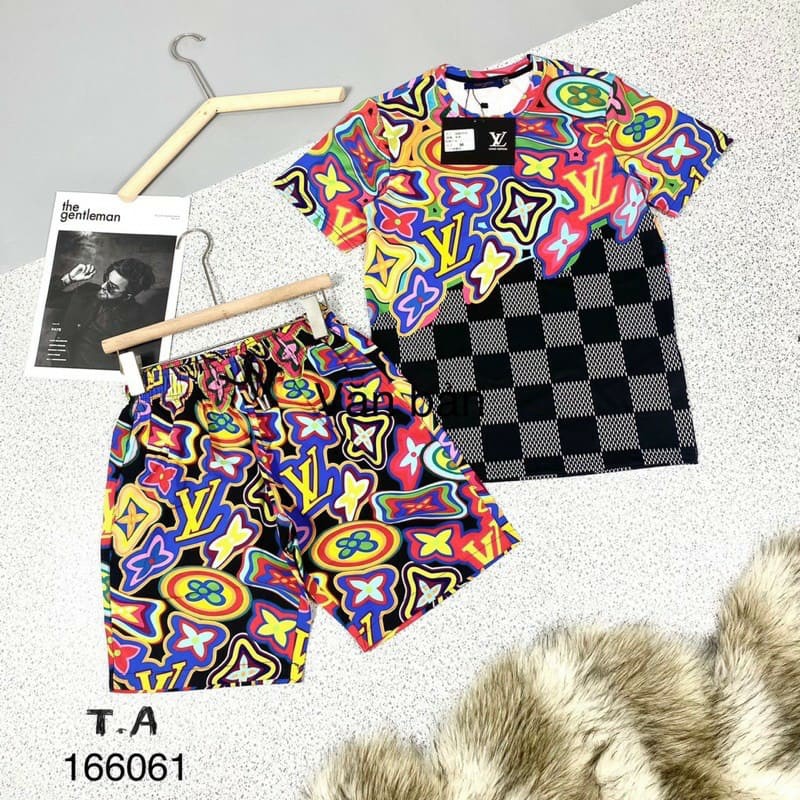 [ FREE SHIP ] Bộ Thun Hè Lv Loang Hoa Chữ 7 Màu cực HOT | BigBuy360 - bigbuy360.vn