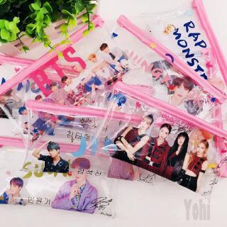 Hộp bút trong suốt nhiều màu BT21 BTS Blackpink 732