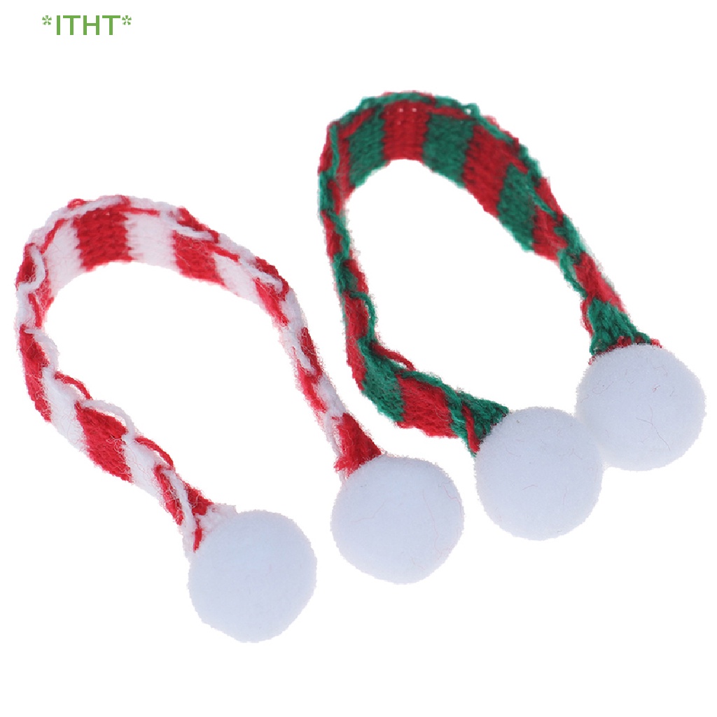 Khăn Quàng Cổ Giáng Sinh Cho Nhà Búp Bê 1 / 12 1 / 6 Mới