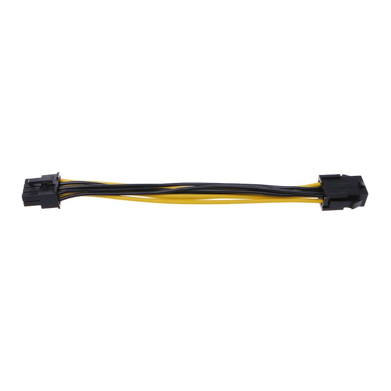 Pc Pci Express Pci-E 6-pin Female To 8-pin Male Adapter 18cm