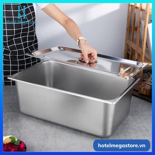 Khay GN inox 1/1 đựng thực phẩm, đựng thạch topping cao cấp nhiều kích thước