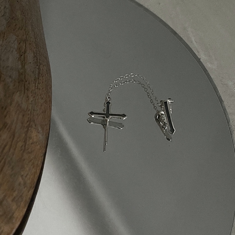 Bông Tai Hình Thánh Giá Cá Tính Dành Cho Nam Và Nữ