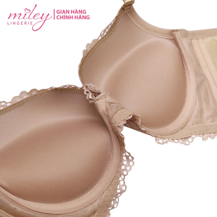 Áo Lót Nữ Nâng Ngực Mút Dày 4cm Màu Da - Màu Trắng Kem Active Miley Lingerie BRL09001 - BRL14001