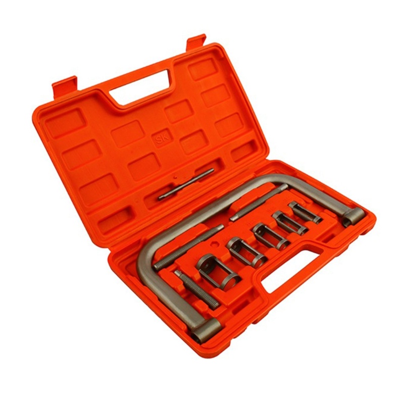 Set 10 Dụng Cụ Tháo Lò Xo Van Kèm 5 Kẹp Chữ C Chuyên Dụng