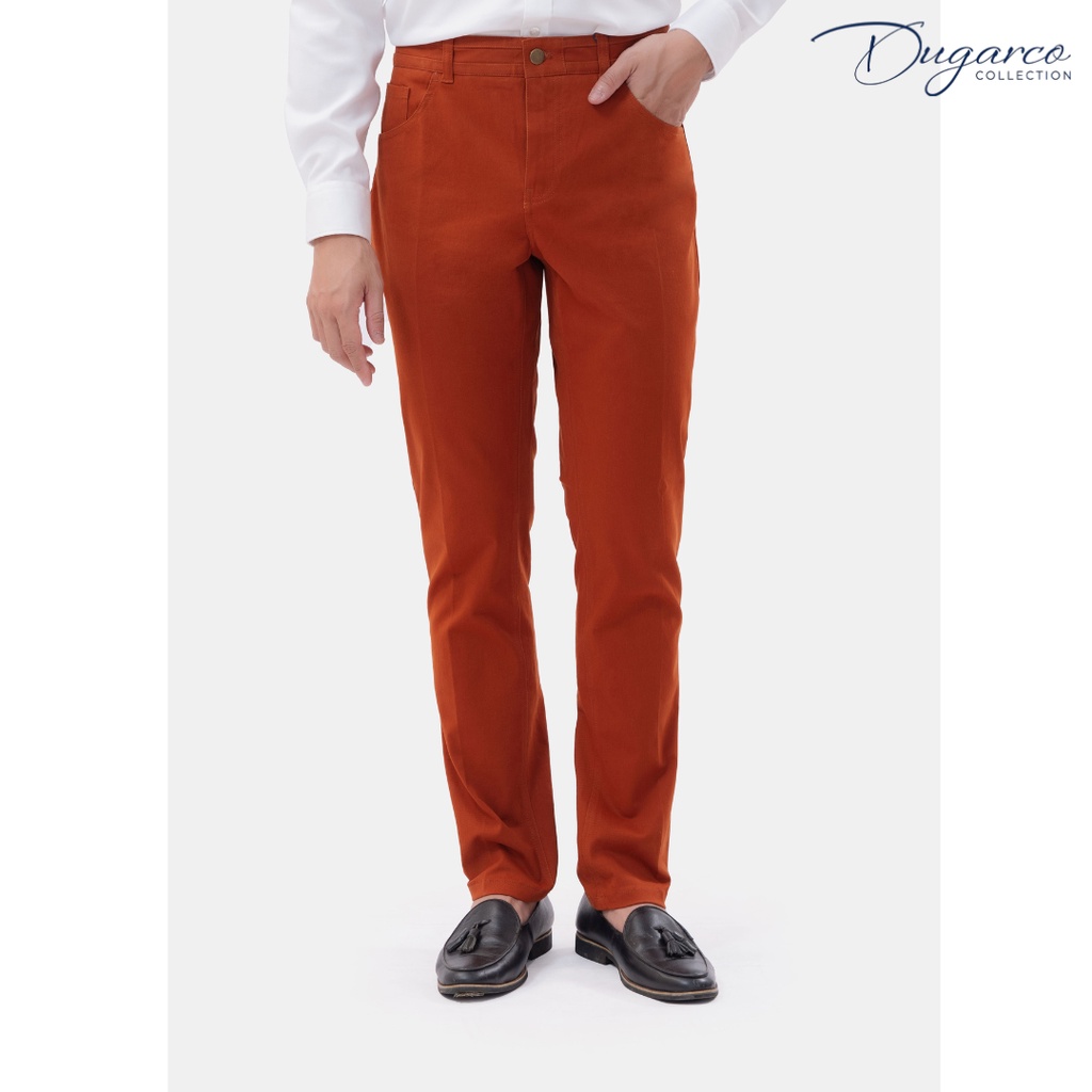 Quần kaki DUGARCO nam công sở ống suông dài 71CM41098