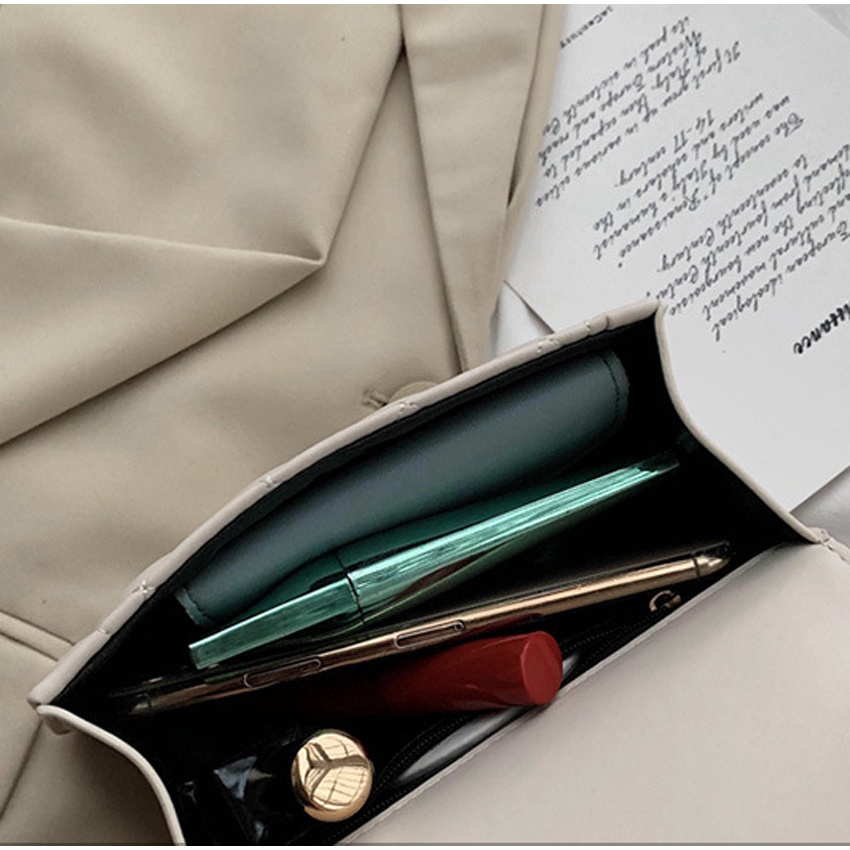 Túi xách Nữ Linh Store Túi Đeo Chéo Trần Trám Da Mềm Cao Cấp Form Đứng Chuẩn Từng Chi Tiết Phong Cách Hàn Quốc