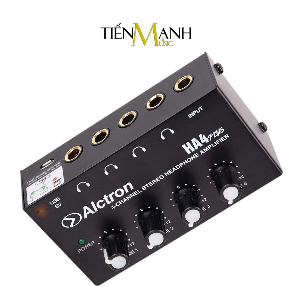 [Chính Hãng] Bộ Chia Tai Nghe 4 Cổng Alctron HA4 Plus - Thiết Bị Khuyếch Đại Âm Thanh Mini Headphone Amplifier