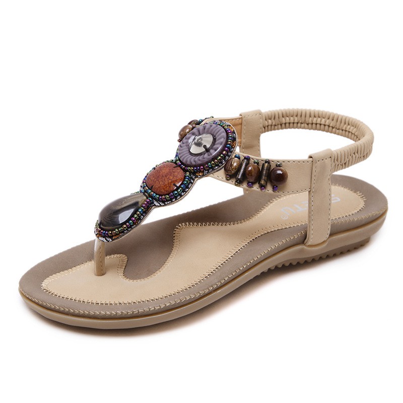 Giày Sandal Đi Biển Phong Cách Bohemian Thái Lan 2021 Cho Nữ