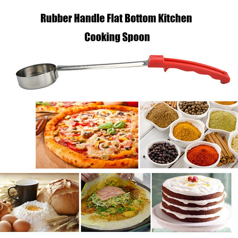 Muỗng Múc Canh Cán Dài Bằng Cao Su Chống Nóng Tiện Lợi