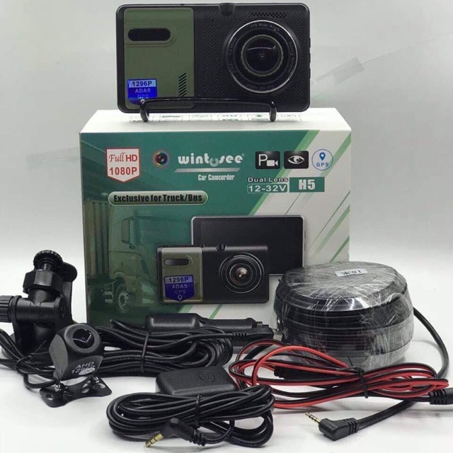 Camera hành trình xe tải Wintosee H5- có GPS - dây cam sau 15m | BigBuy360 - bigbuy360.vn