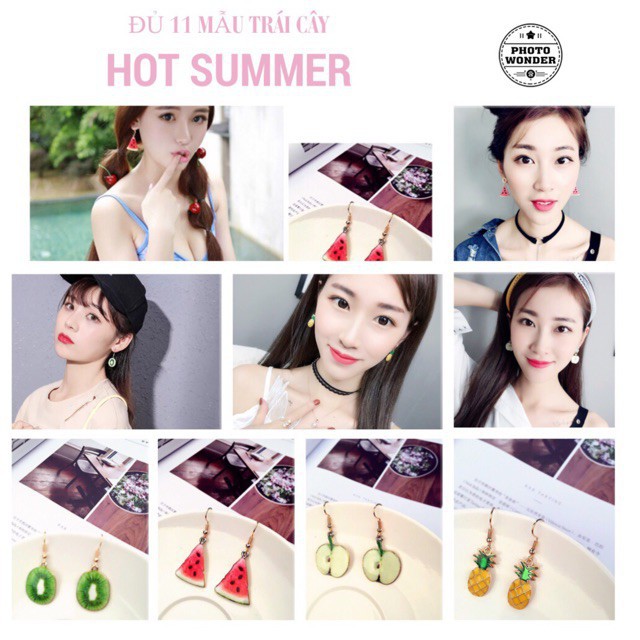 Bông Tai Hình Các Loại Qủa Siêu Cá Tính.