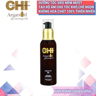 Dầu Dưỡng Tóc Argan Oil Plus Moringa (89ml và 15ml) Dưỡng ẩm , Làm Mền Tóc -Hàng Chính Hãng CHI USA