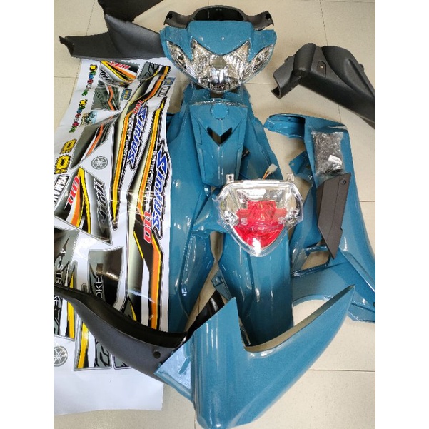 Dàn áo Sirius  màu xanh xi măng tặng kèm pha đèn đèn lái ốc và tem như hình xe 😍😍😍