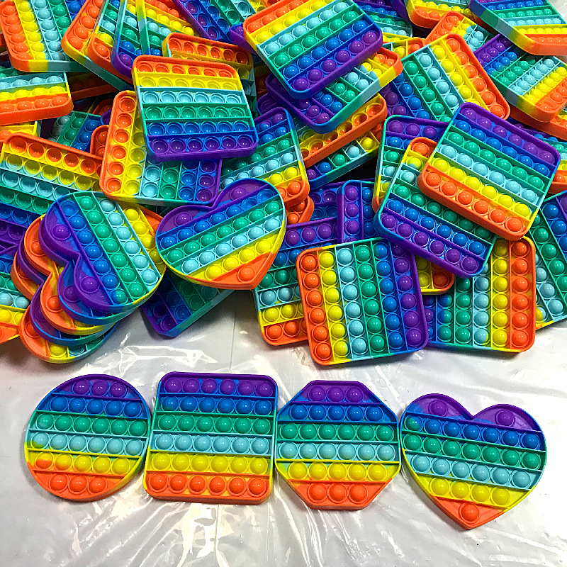 Đồ Chơi Bong Bóng Màu Cầu Vồng Giúp Giảm Căng Thẳng Hiệu Quả