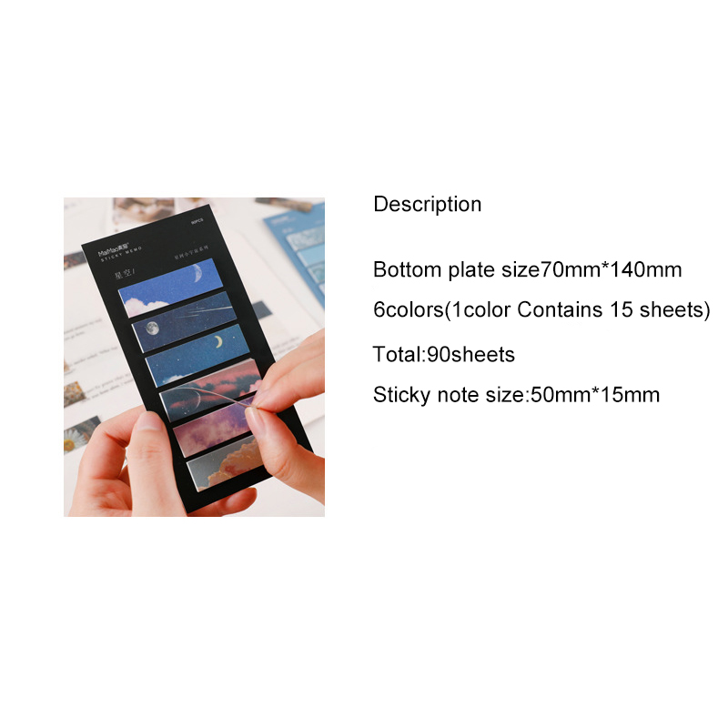 Bộ 90 Miếng Dán Trang Trí Kiểu Phong Cảnh Đáng Yêu