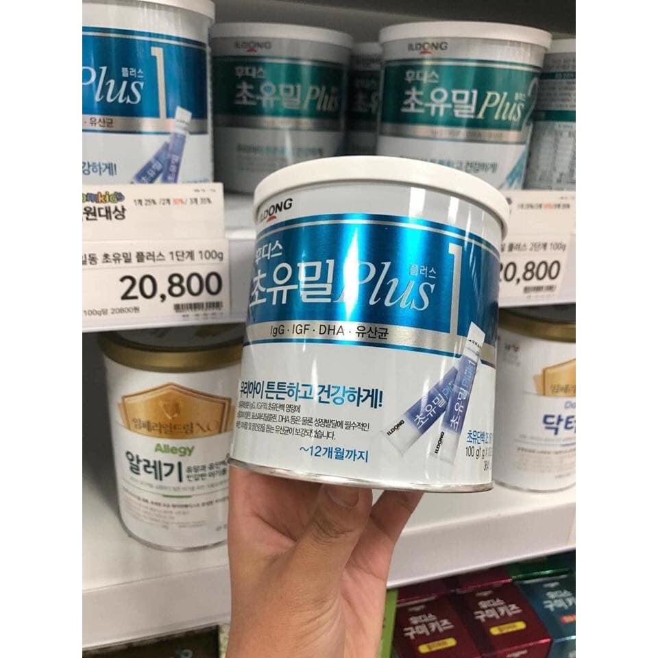 Sữa non Ildong plus số 1,2 hộp 100 gói