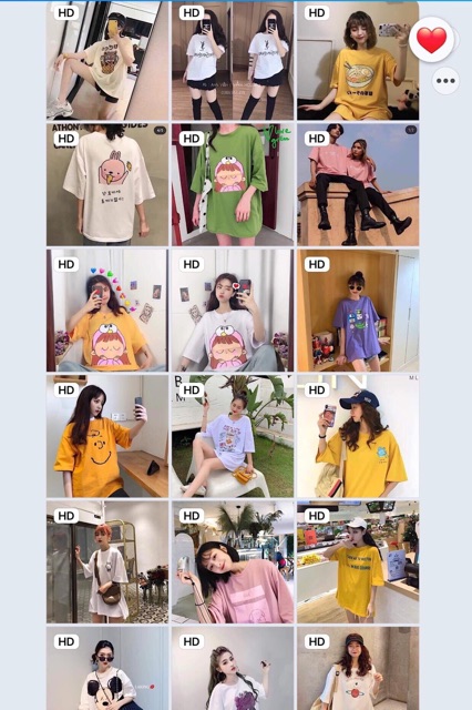 Xả lô áo phông cute 100k/ 3 cái