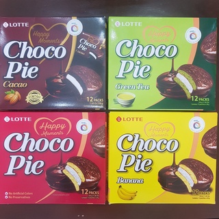 Bánh Choco pie Hàn Quốc Lotte đủ vị hộp 336g (12 cái)