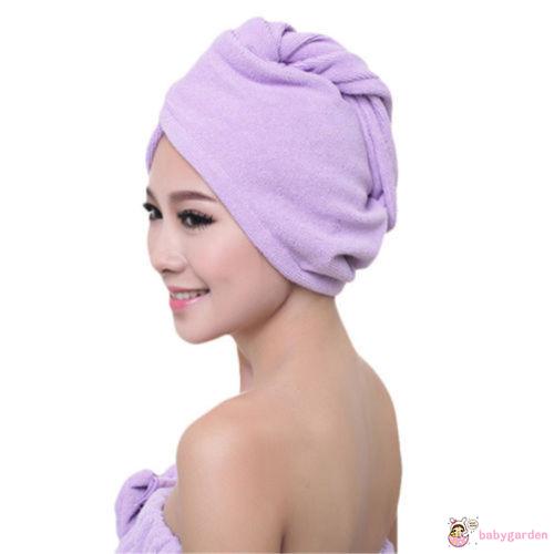 Khăn tắm bằng sợi siêu nhỏ quấn đầu nhiều màu sắc thời trang cho nữ