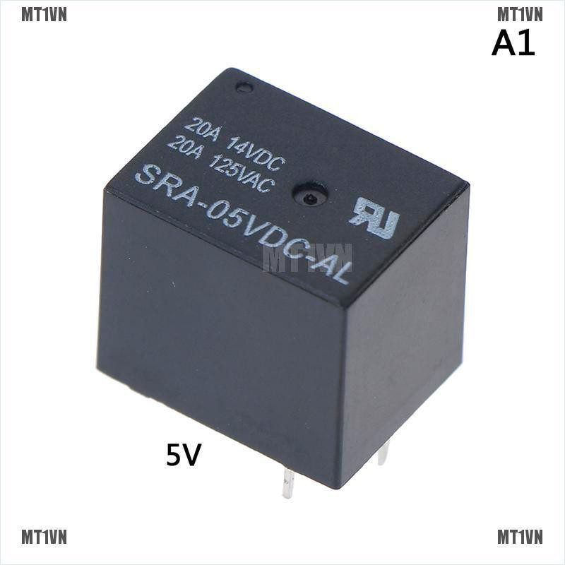 Rơ le 4 chân SRA-05VDC-AL SRA-12VDC-AL SRA-24VDC-AL 5V 12V 24V 20A T74