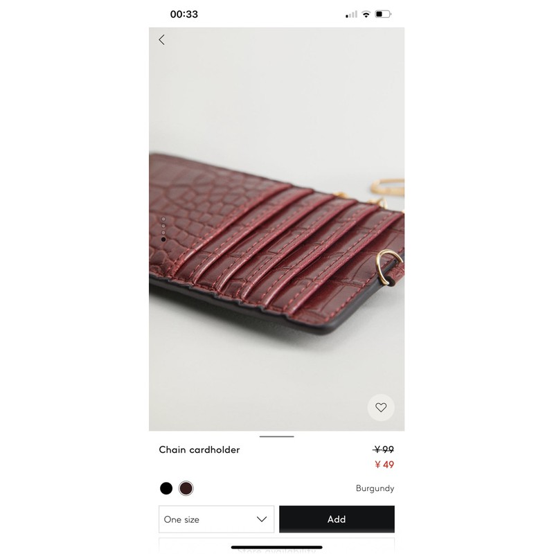 Ví cardholder Mango auth săn sale