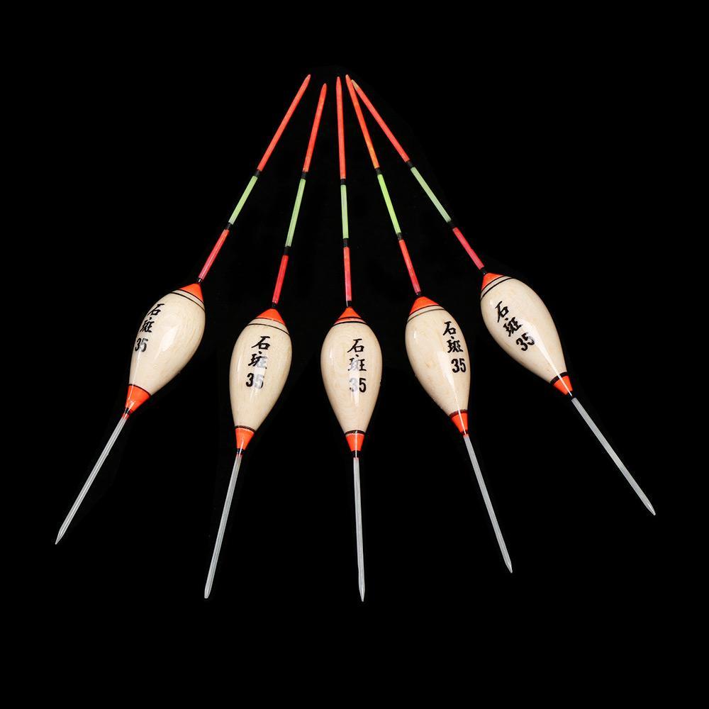 GOGOUP Set 5 Phao Câu Cá Bằng Gỗ Chất Lượng Cao