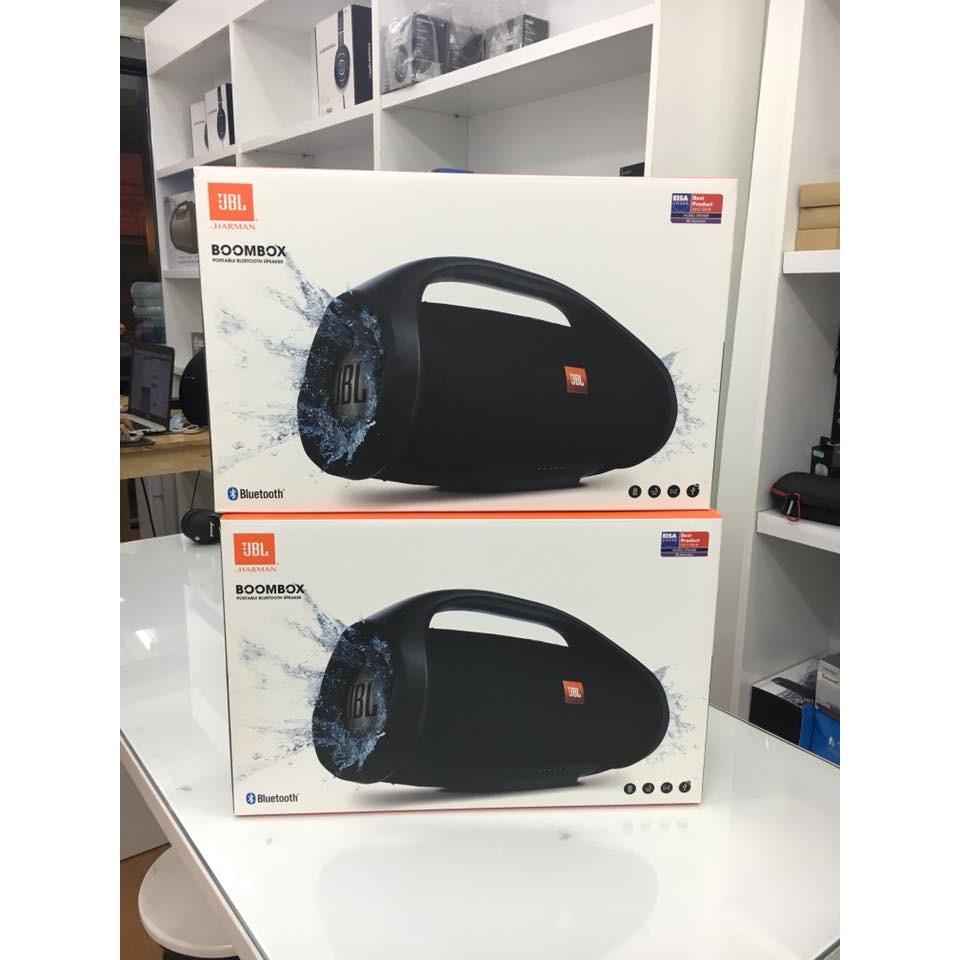 Loa di động Bluetooth JBL Boombox công suất lớn chống nước pin 24 giờ